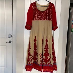 Soch Women’s Long Dress with Pant and Scarf